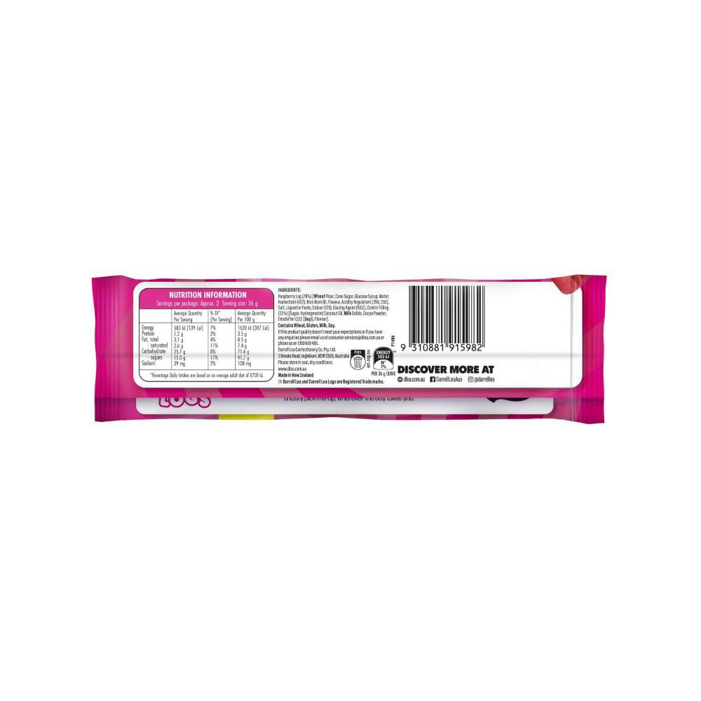 Darrell Lea Triple Chocolate Raspberry Logs - 110g