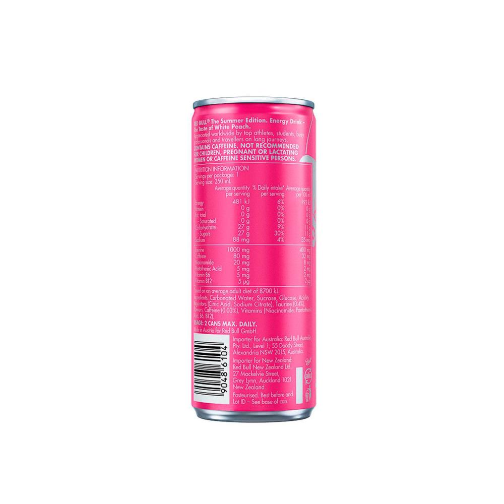 Red Bull Energy Drink White Peach - 250mL