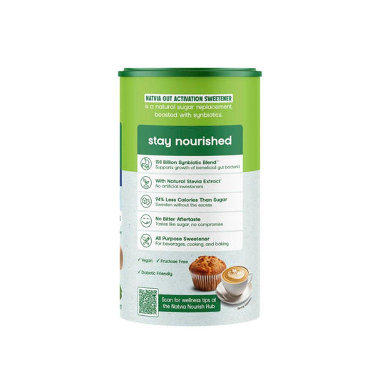 Natvia Gut Activated Sweetener Stevia Canister - 300g