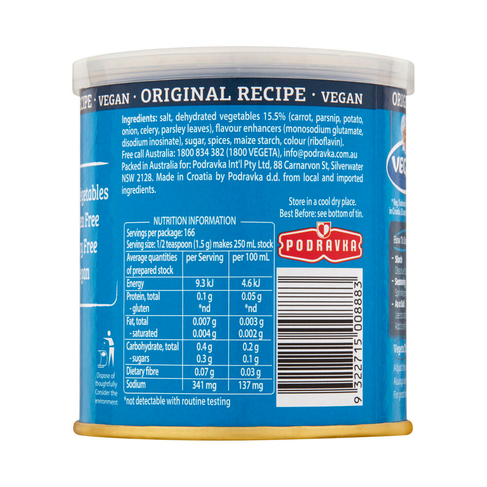 Vegeta Gluten Free Real Gourmet Stock Powder Canned - 250g