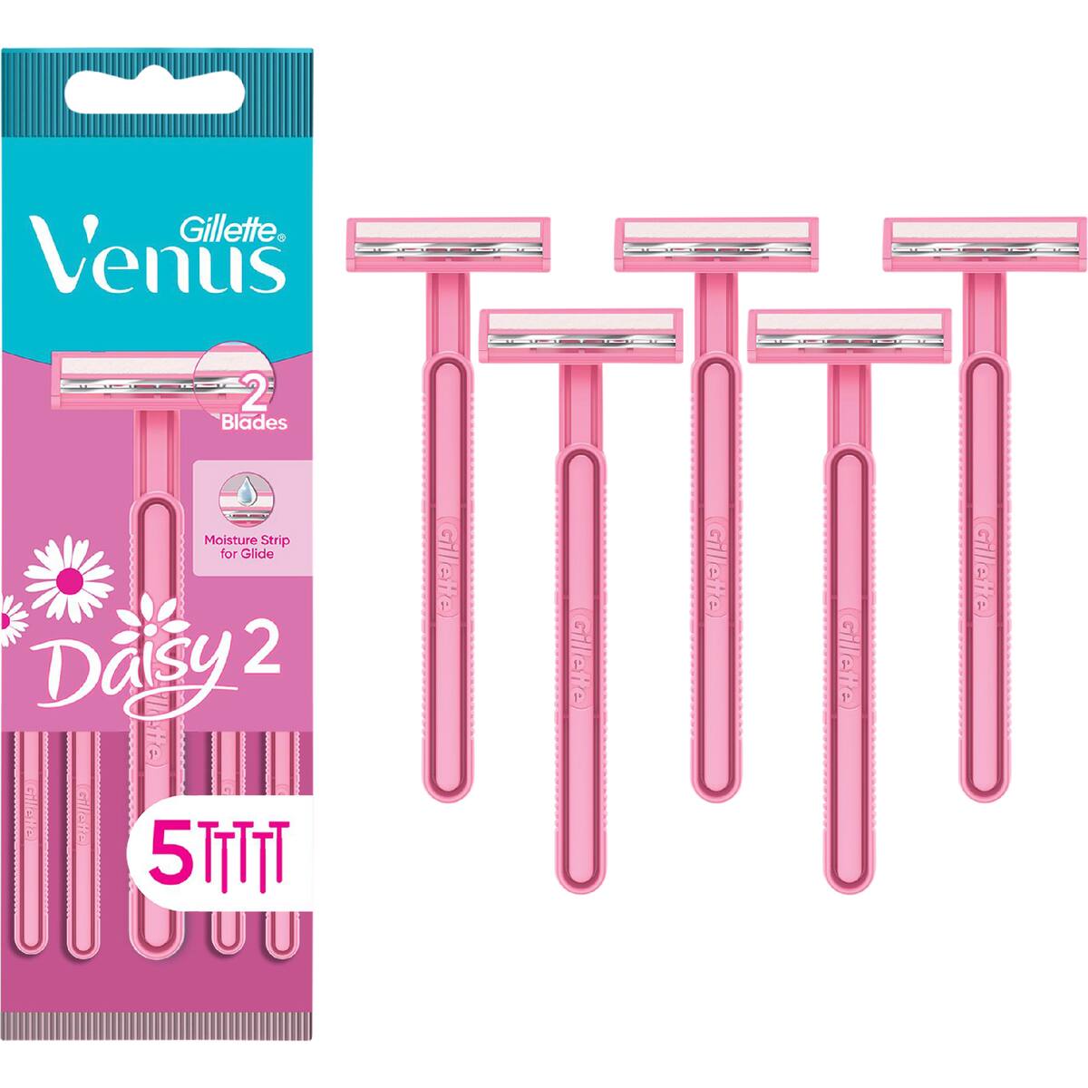 Gillette Venus Daisy Classic Disposable Razors 5 Pack