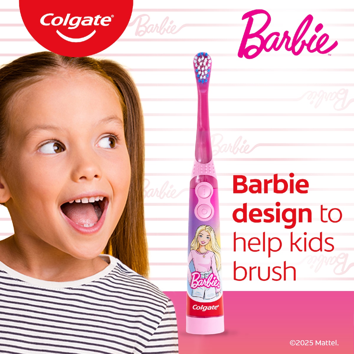 Colgate Kids Toothbrush Battery Sonic Barbie Extra Soft For 3+ Years Each