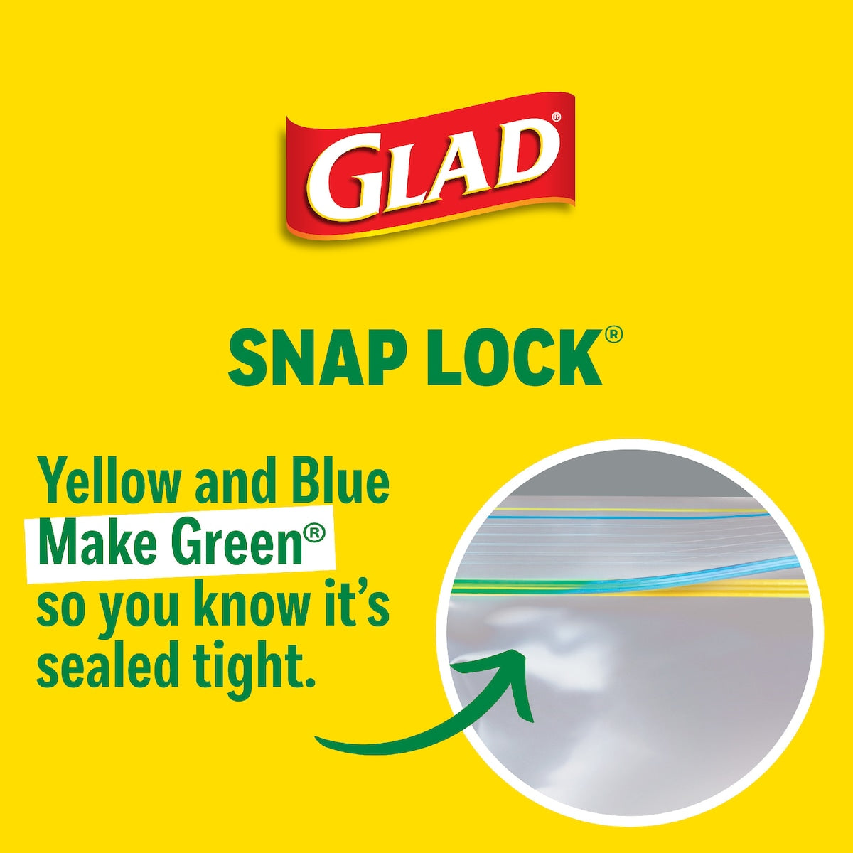 Glad Resealable Sandwich Bags 50 Pack
