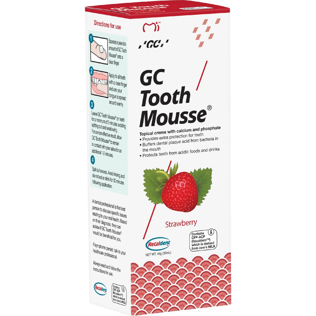 Gc Tooth Mousse Strawberry 40g