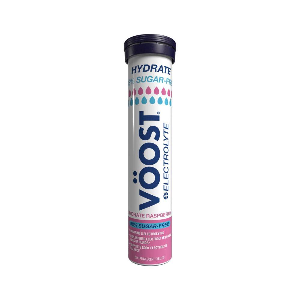 Voost Effervescent Hydrate Sugar Free Raspberry - 20 Pack