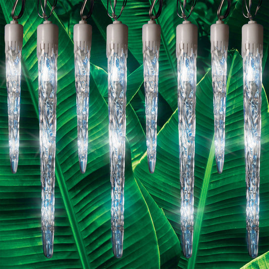 Lytworx White Solar Giant Icicle Lights - 24 Pack - 6.9m