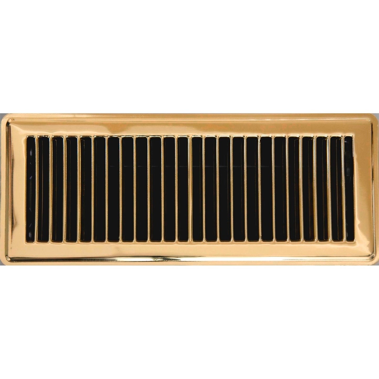 Accord Floor Register - 10 x 30cm - Polished Brass