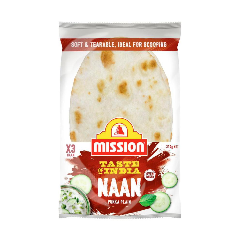 Mission Plain Naan - 210g