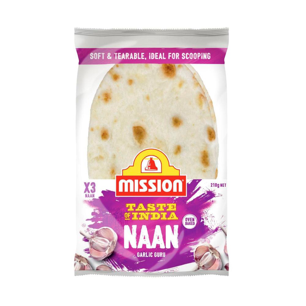 Mission Naan Garlic - 210g