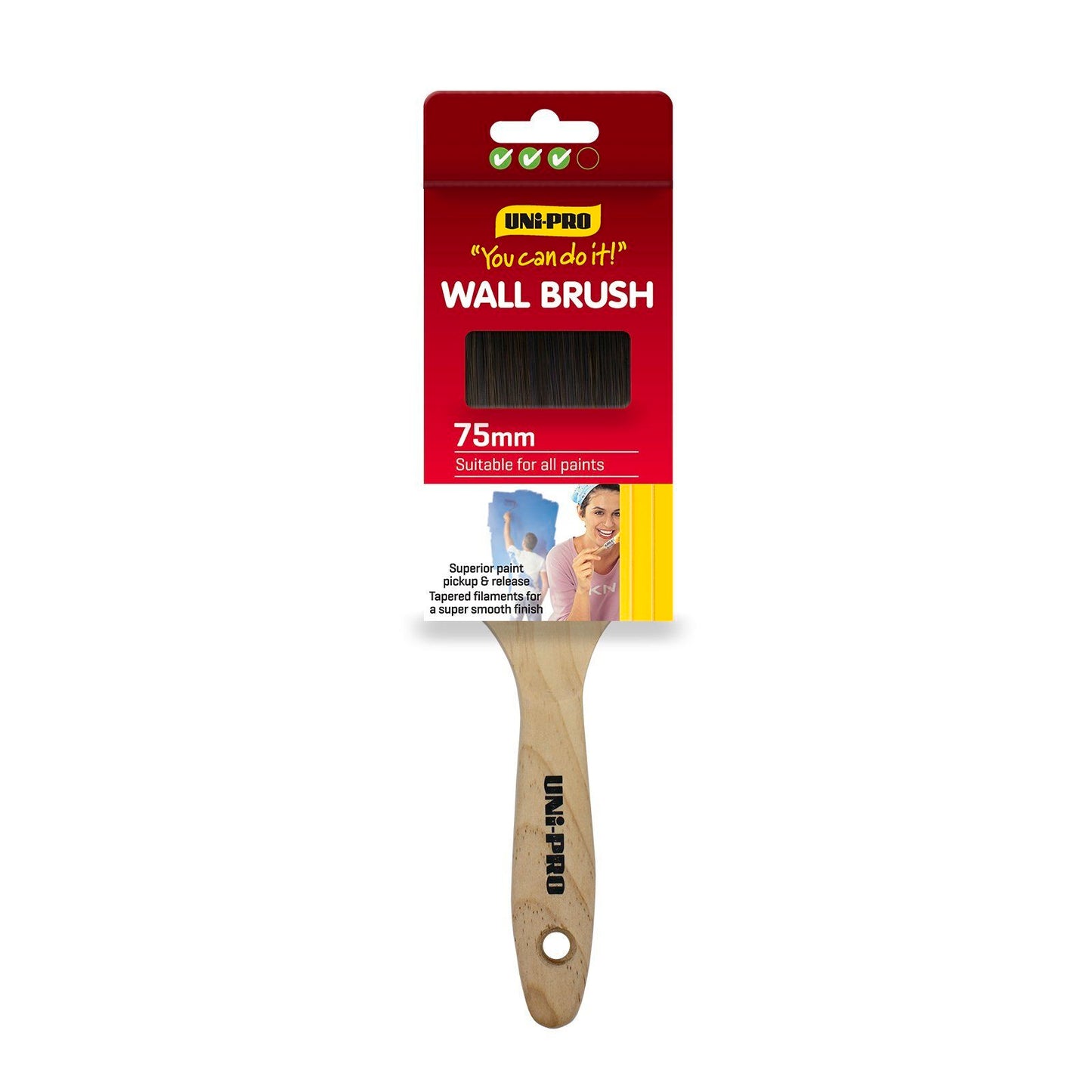 Uni Pro Wall Paint Brush - 75mm