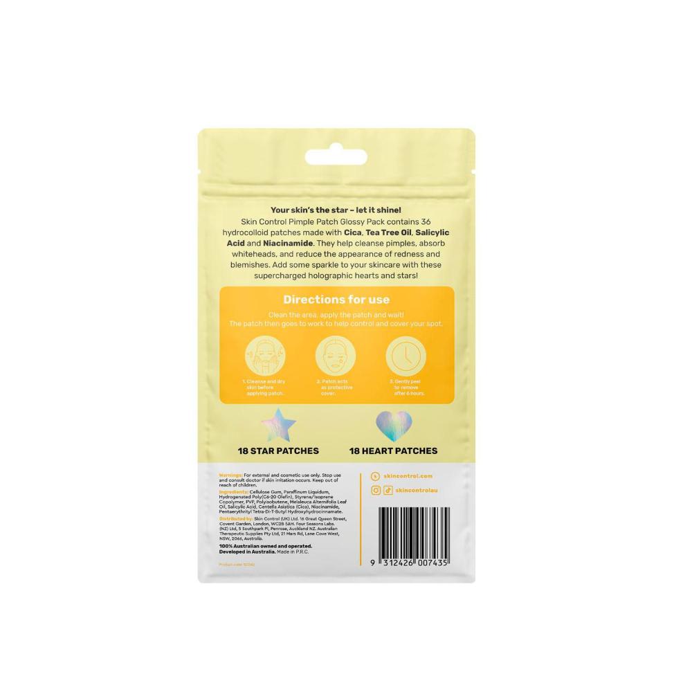 Skin Control Pimple Patch Glossy Pack - 36 Pack