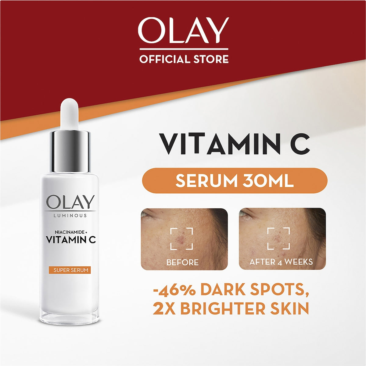 Olay Luminous Niacinamide + Vitamin C Super Face Serum 30ml