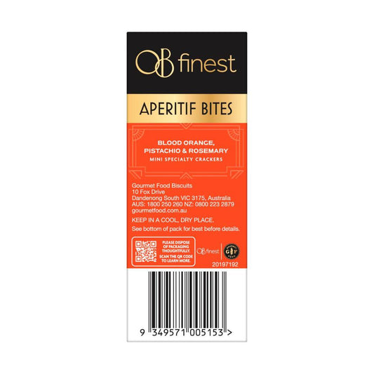 OB Finest Blood Orange Pistachio & Rosemary Bites - 120g