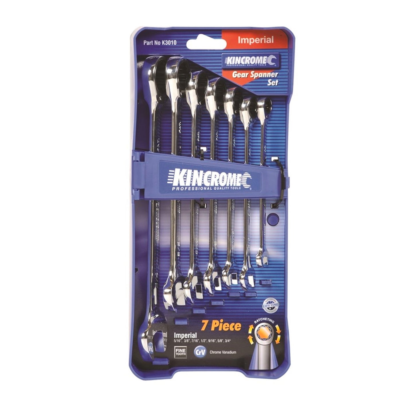 Kincrome 7 Piece Gear Spanner Set