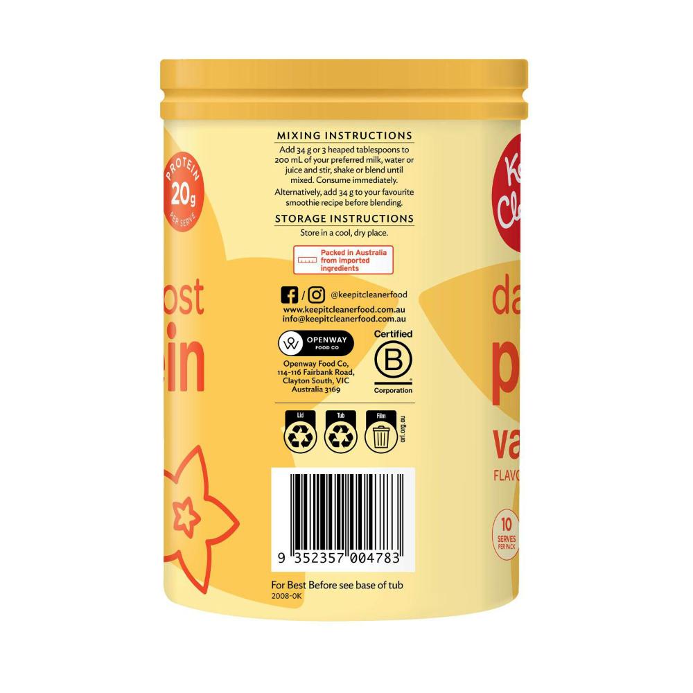 Keep It Cleaner Protein Powder Vanilla - 340g