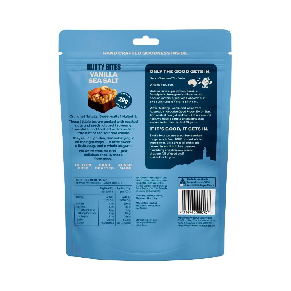 Wallaby Nutty Bites Sea Salt - 120g
