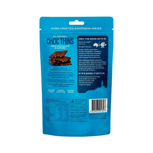 Wallaby Chocolate Thins Almond Sea Salt - 80g