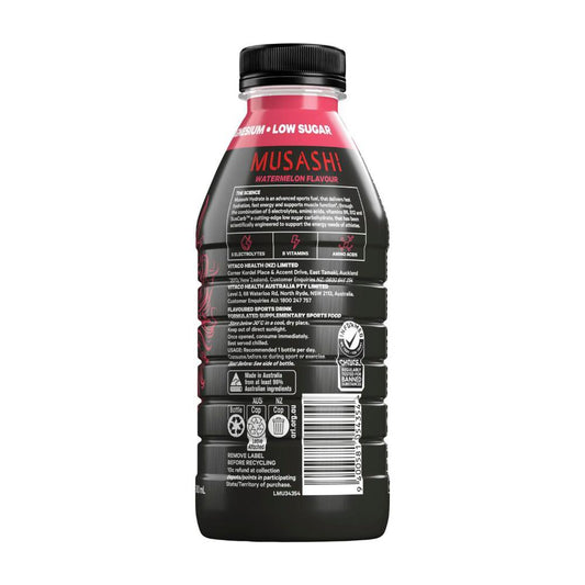 Musashi Hydrate Drink Watermelon - 600mL