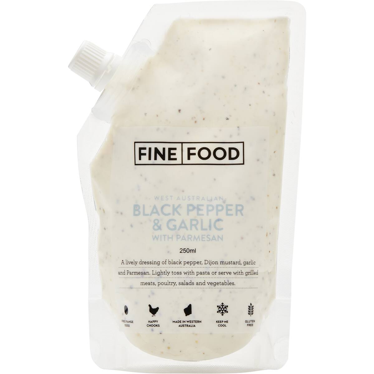 Fine Food Salad Dressing Cracked Pepper & Garlic 250ml