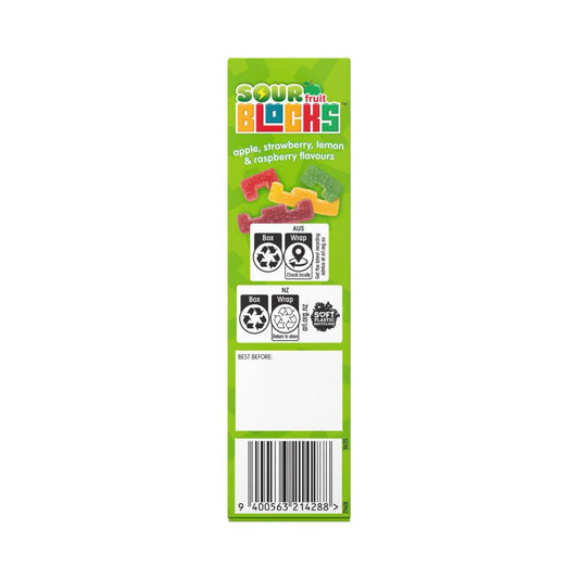 Nice & Natural Sour Fruit Blocks 6 Pack - 120g