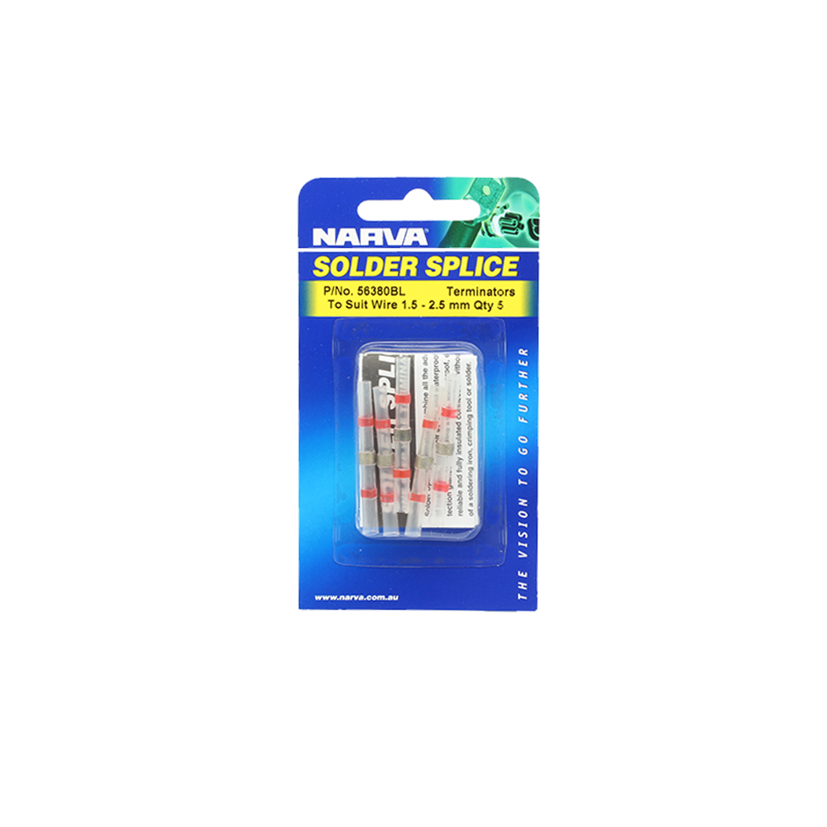 Narva Electrical Solder Splice Terminator 1.5-2.5mm Polyolefin Waterproof