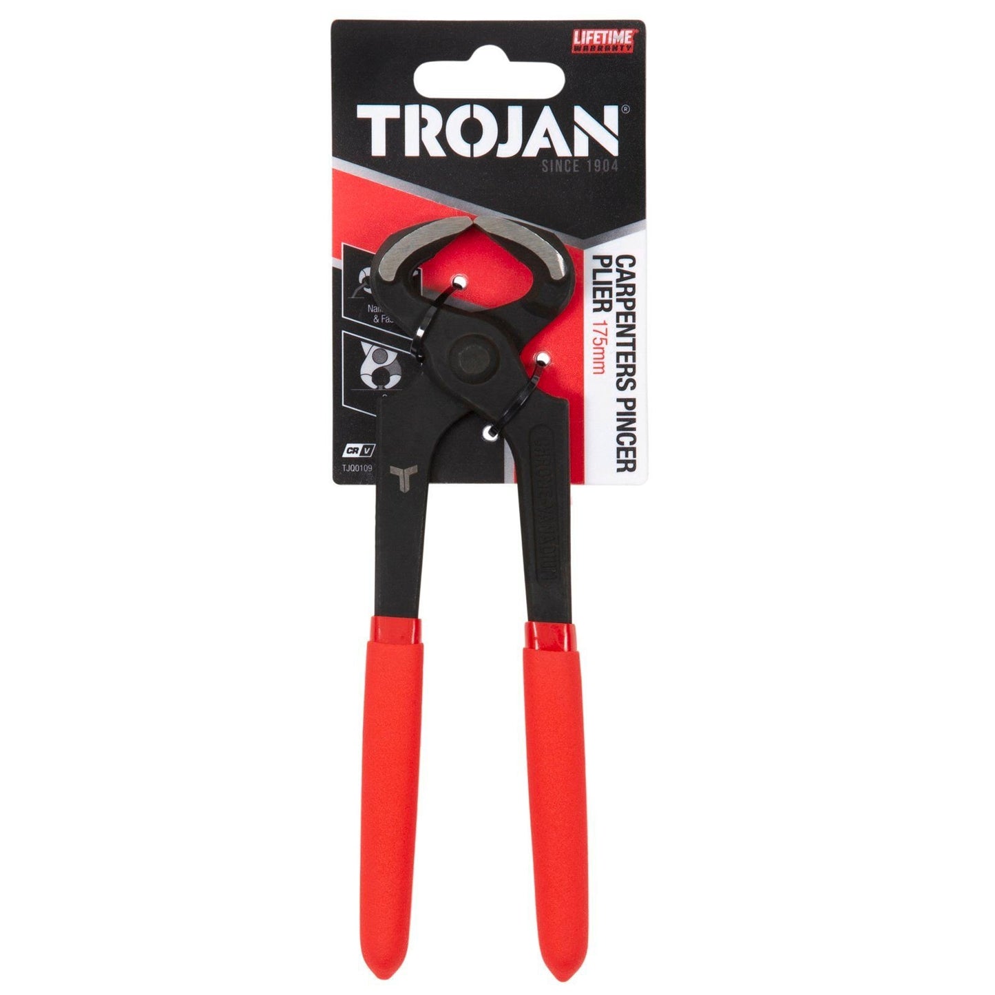 Trojan Carpenter's Pincer Plier 175mm