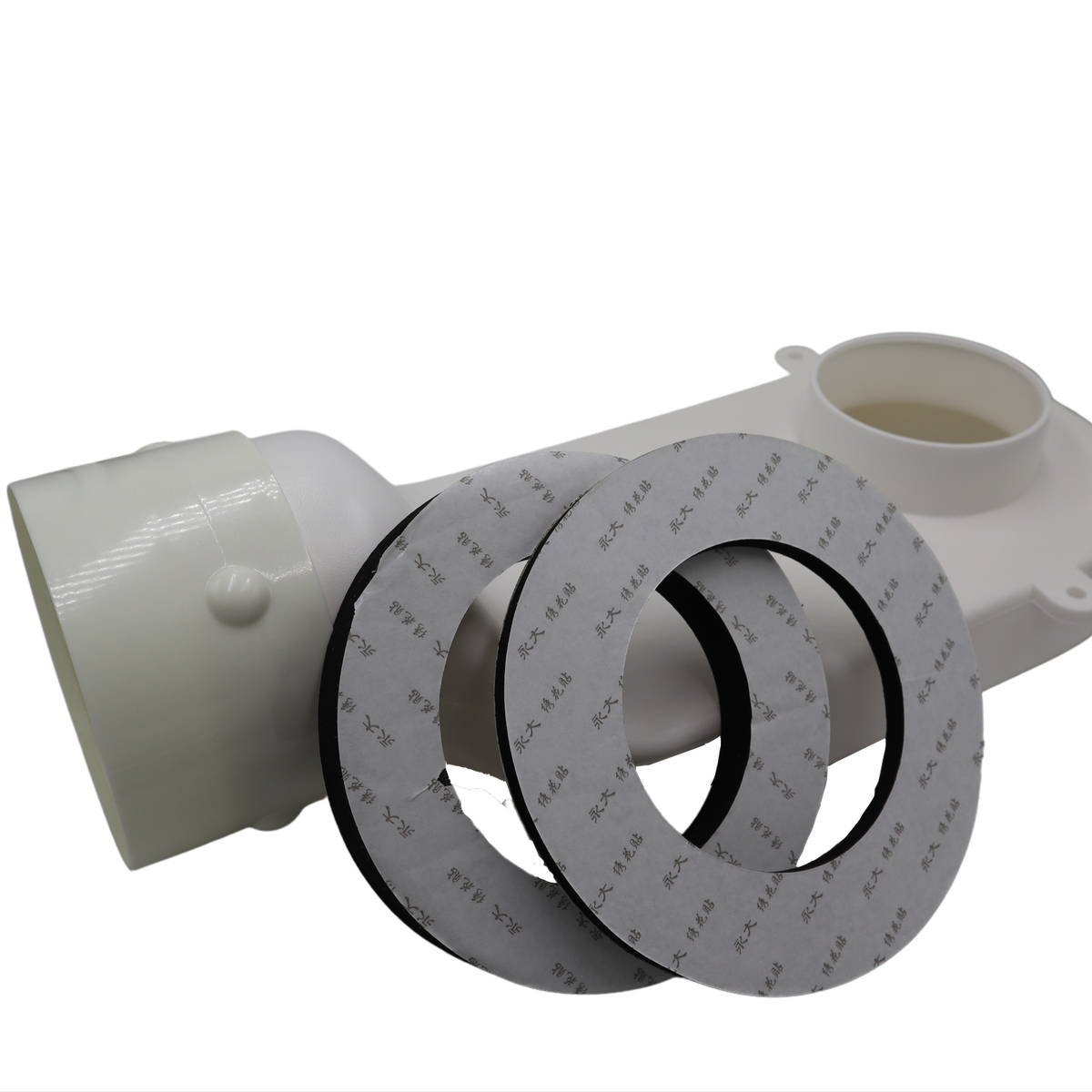 Pacific Air Dryer Vent Flat Adapter - 100mm PVC - Easy Installation