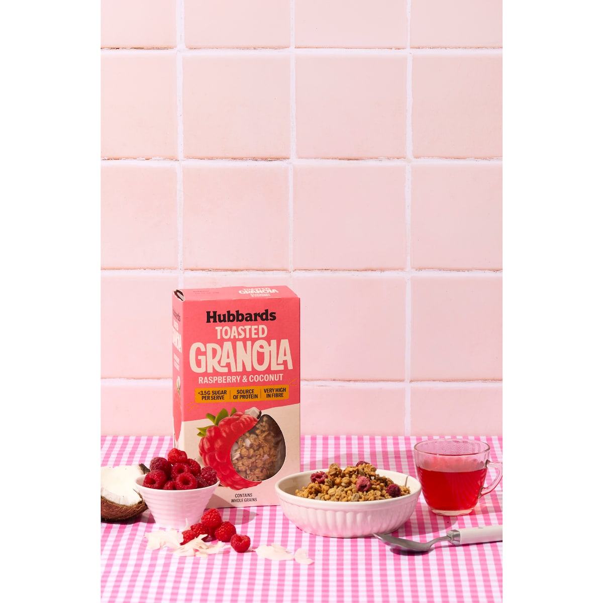 Hubbards Raspberry & Coconut Toasted Granola 450g