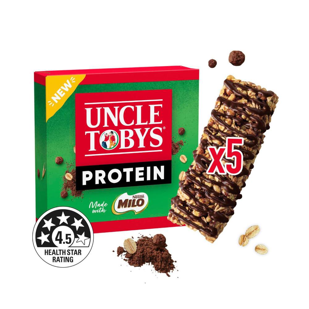 Uncle Tobys Muesli Bar Protein Milo - 175g