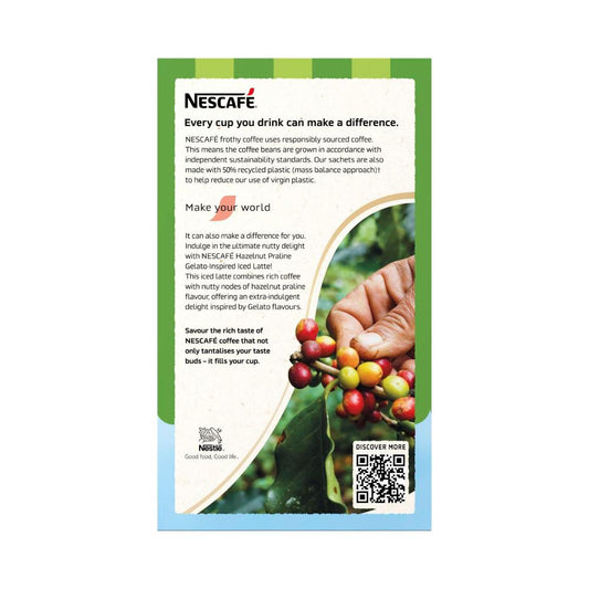 Nescafe Hazelnut Praline Iced Latte Coffee Sachets - 8 Pack