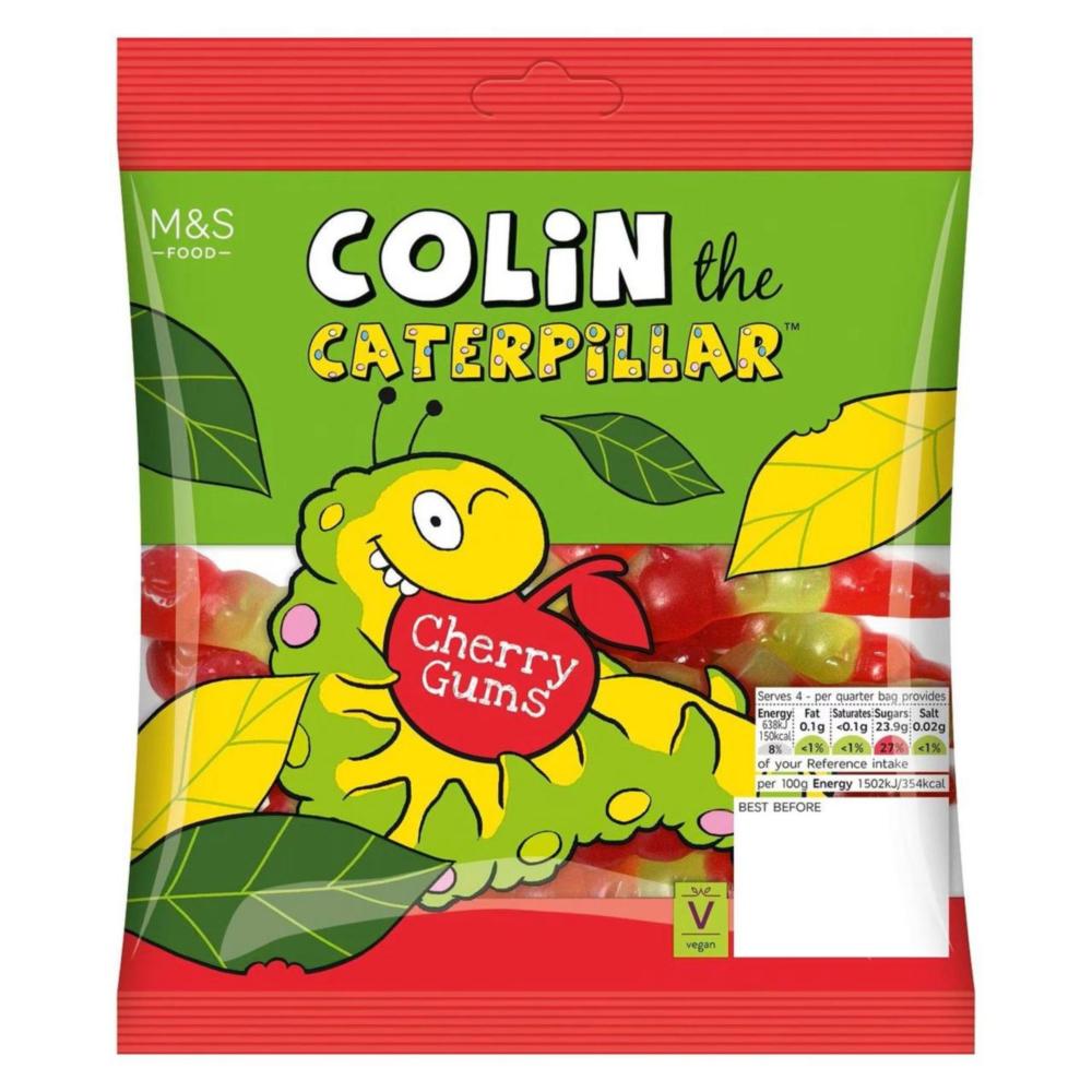 M&S Colin The Caterpillar Cherry Gums - 170g