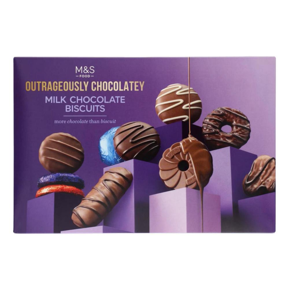 M&S Outrageously Milk Choc Biscuits - 450g