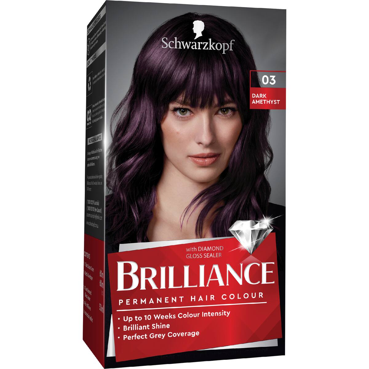 Schwarzkopf Brilliance Permanent Hair Colour Dark Amethyst Each