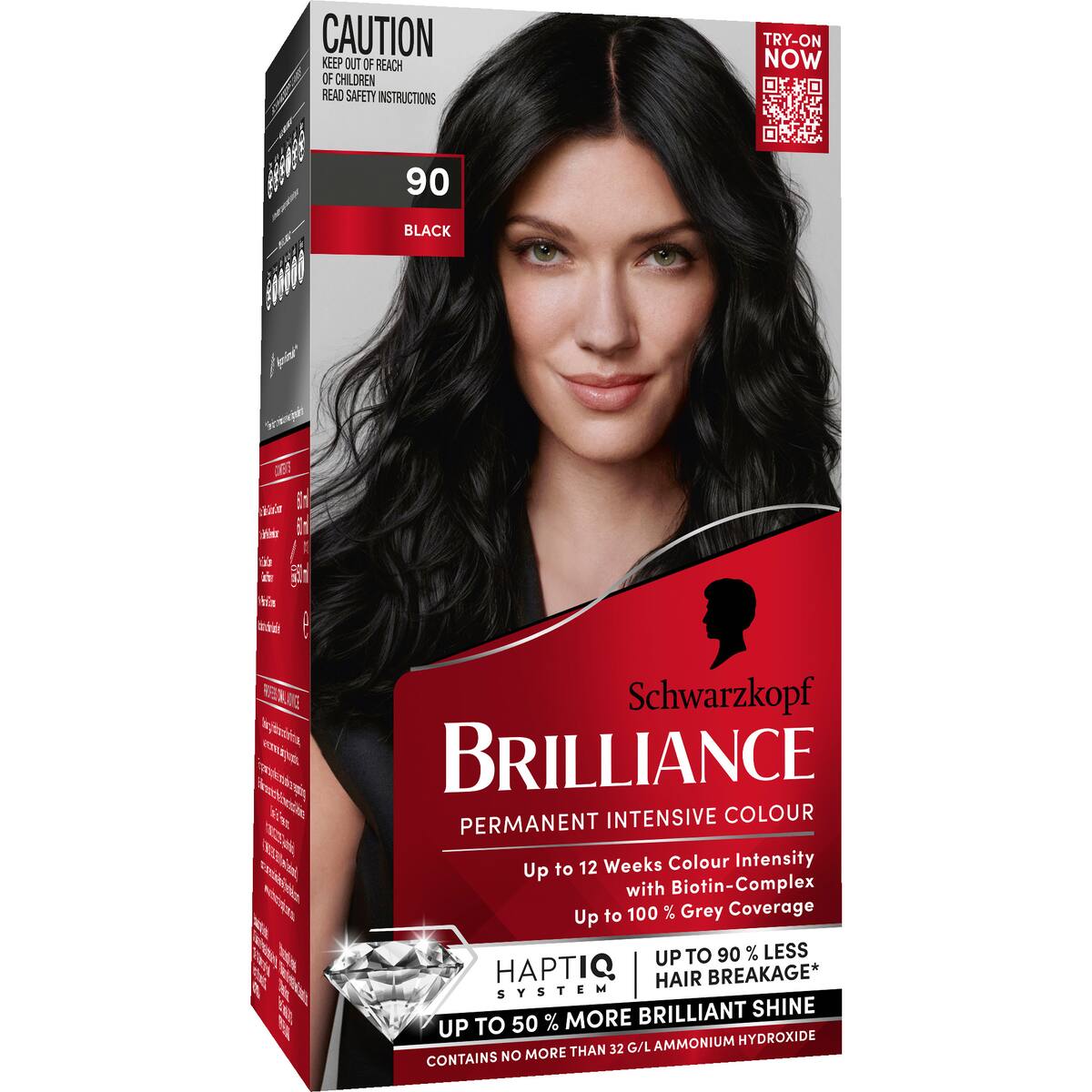 Schwarzkopf Brilliance Permanent Hair Colour Black Each