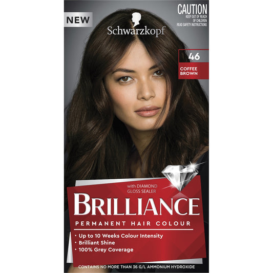 Schwarzkopf Brilliance Permanent Hair Colour Coffee Brown Each