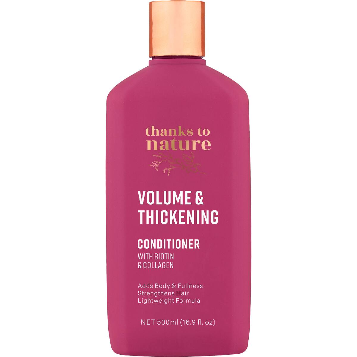Thanks To Nature Volume Thickening Conditioner Biotin Collagen For Fine Hair 500ml