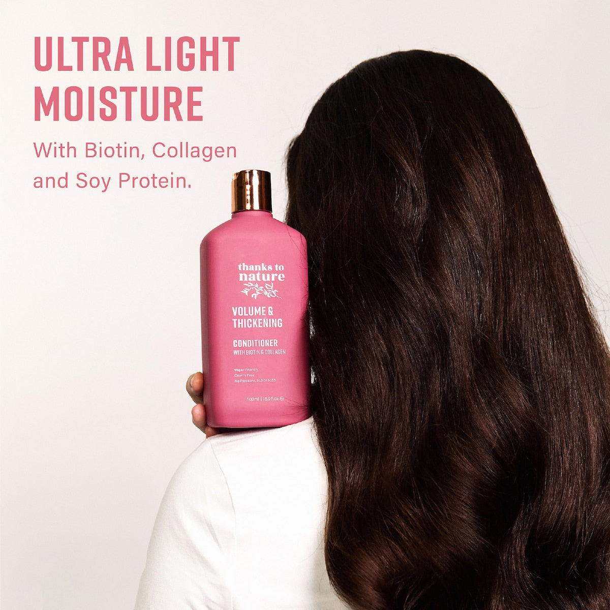 Thanks To Nature Volume Thickening Conditioner Biotin Collagen For Fine Hair 500ml
