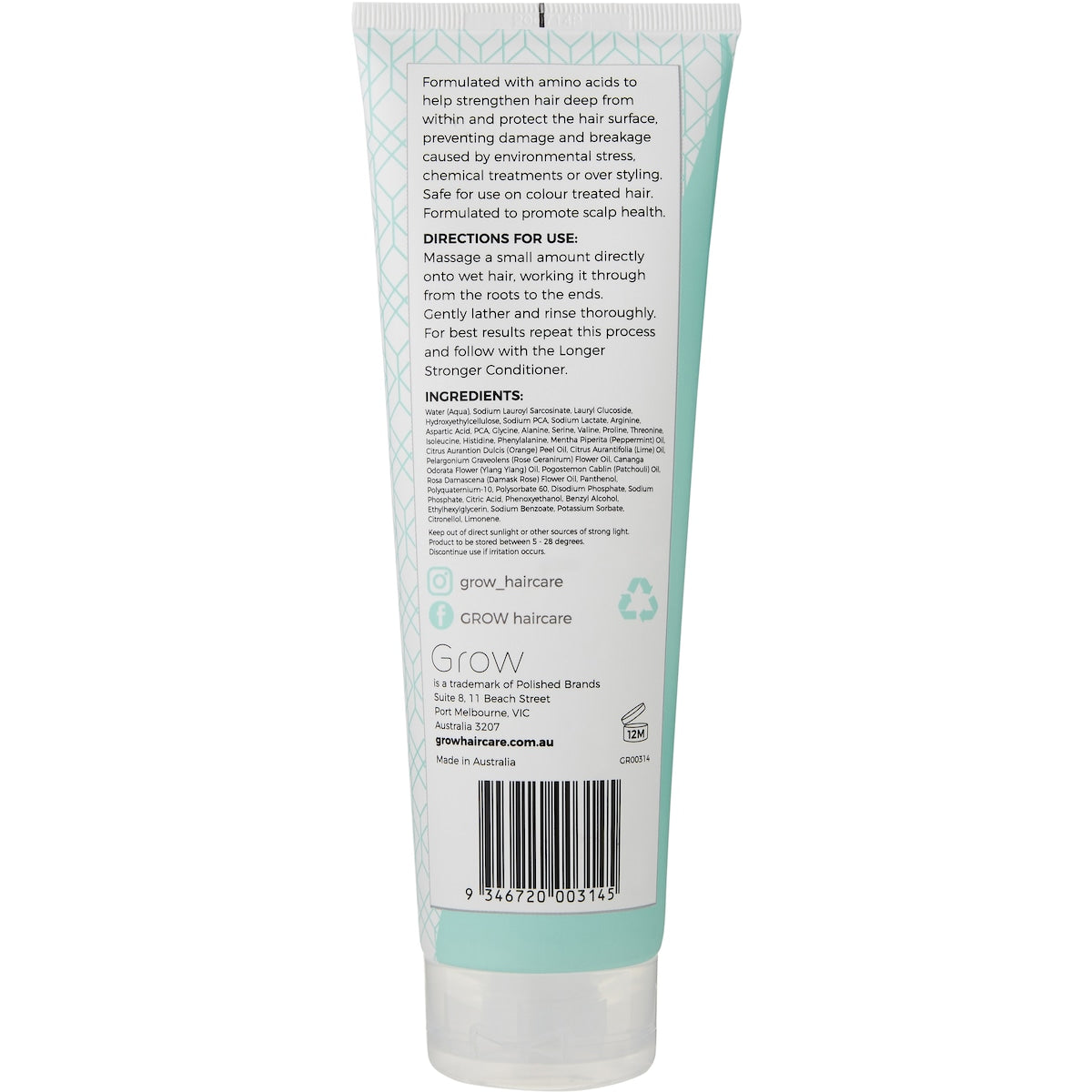 Grow Longer Stronger Shampoo 250ml