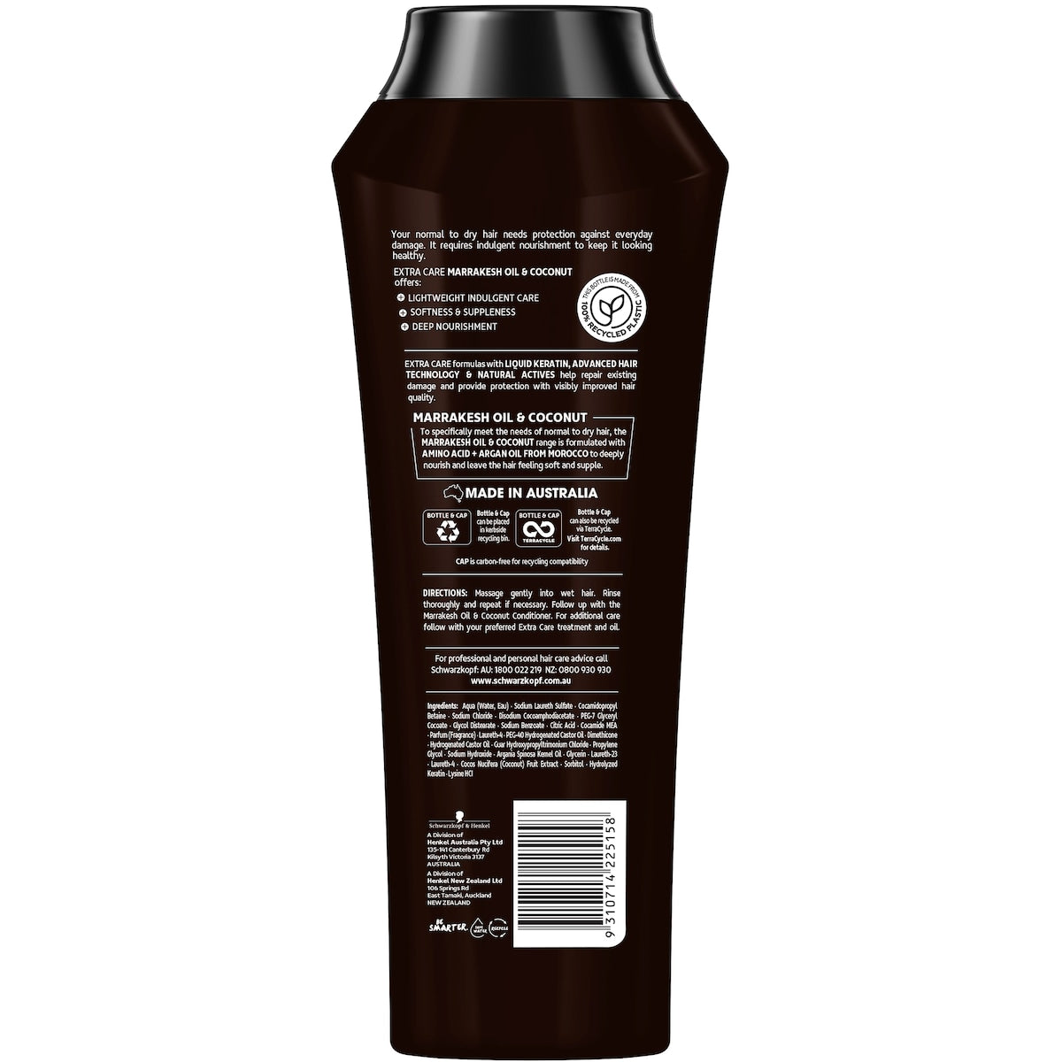 Schwarzkopf Extra Care Soft Shampoo Marrakesh Oil For Dry Hair 400ml