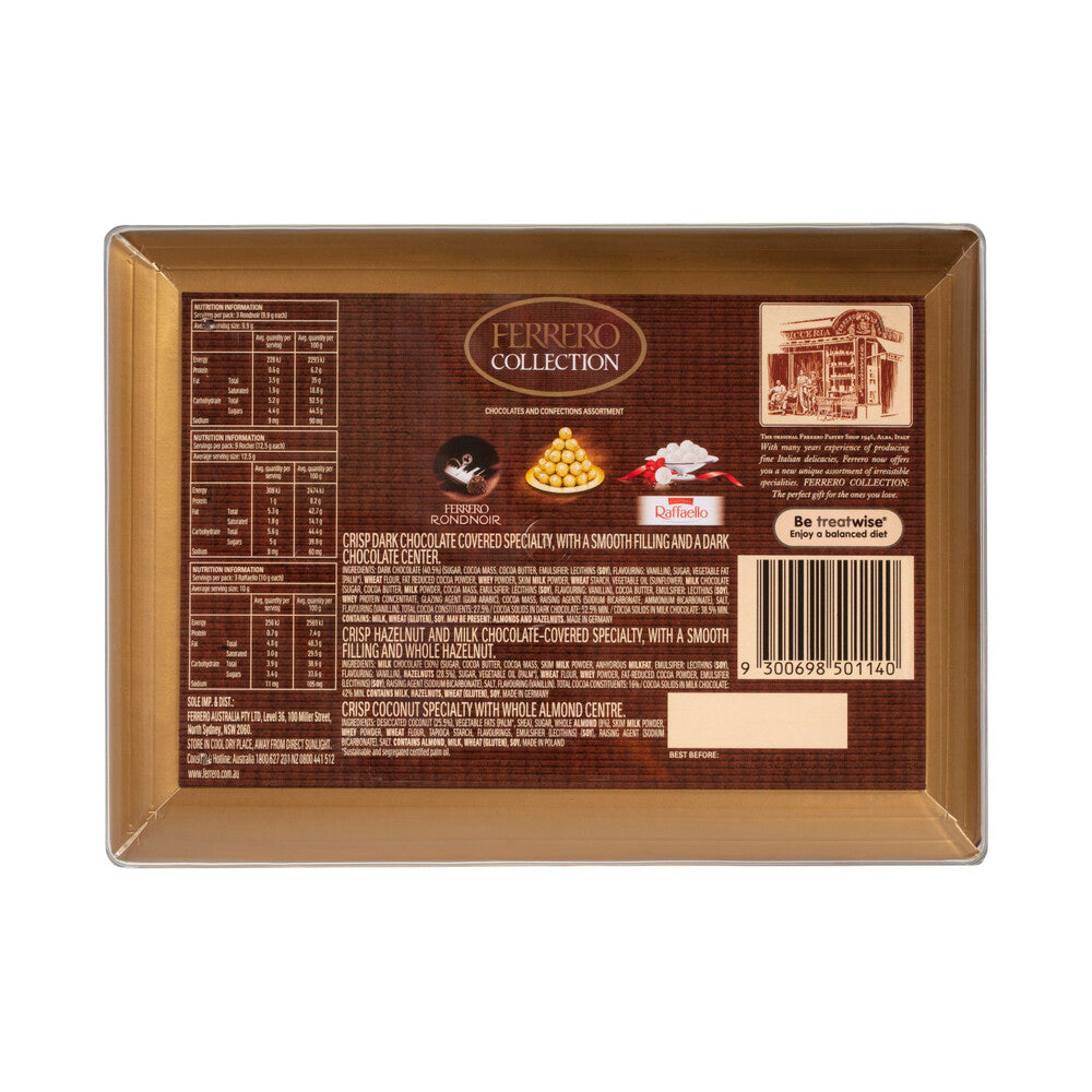 Ferrero Collection Rocher Raffaello Rondnoir Chocolate Gift Box 15 Pack - 172g