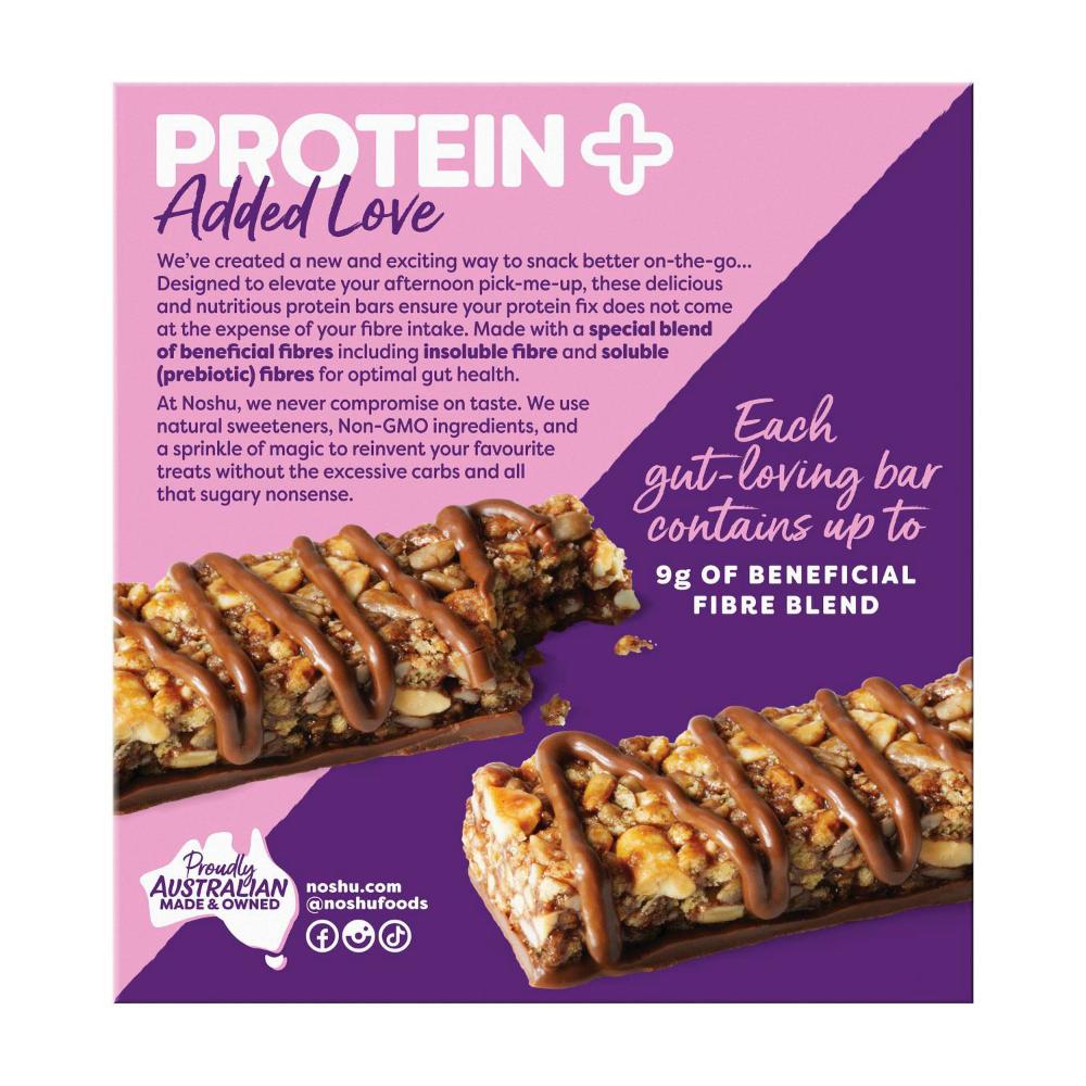 Noshu Protein+ Choc Malt Fibre Pro Bars - 180g