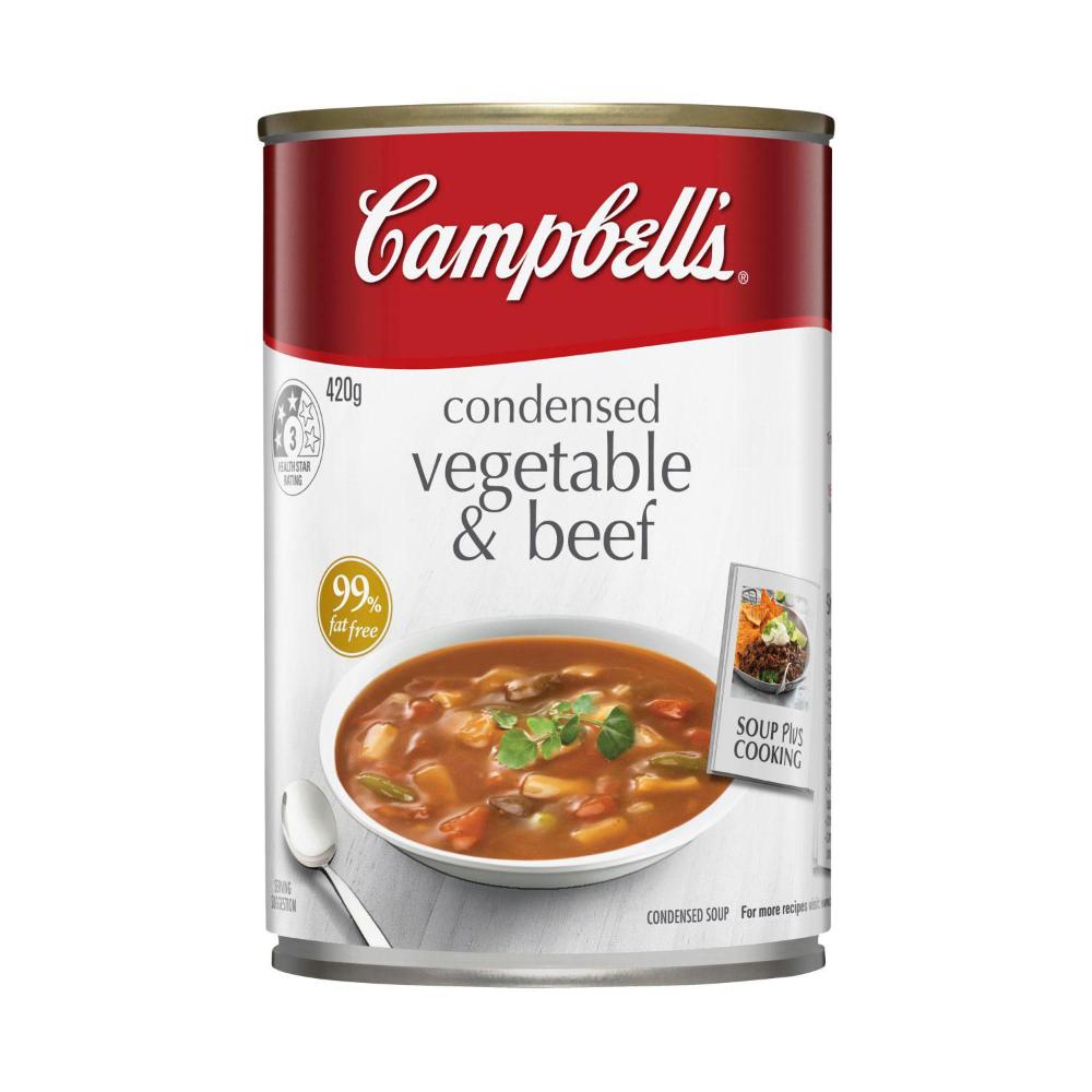 Campbell's Condensed Soup Can Vegetable Beef - 420g