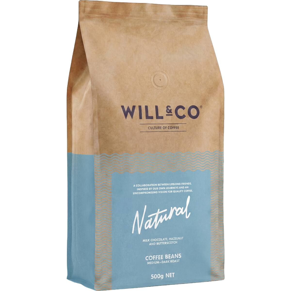 Will & Co Coffee Beans Natural 500g