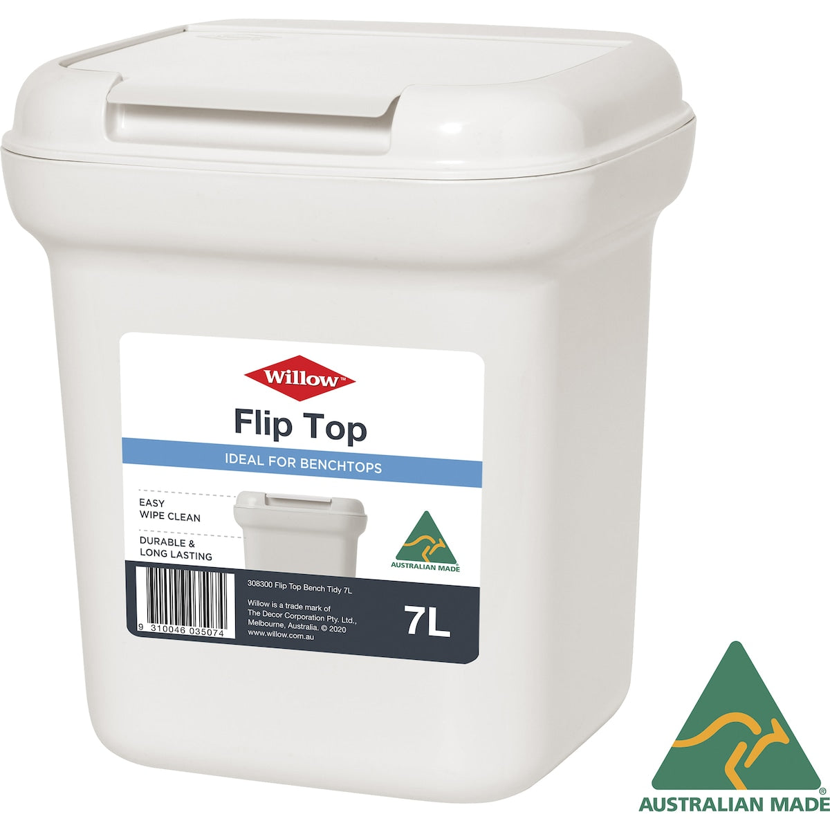 Willow Waste Bin Flip Top Tidy Large Each