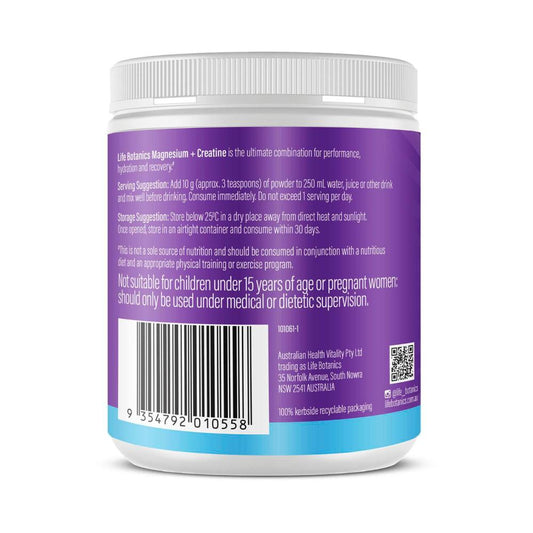 Life Botanics Magnesium + Creatine - 150g