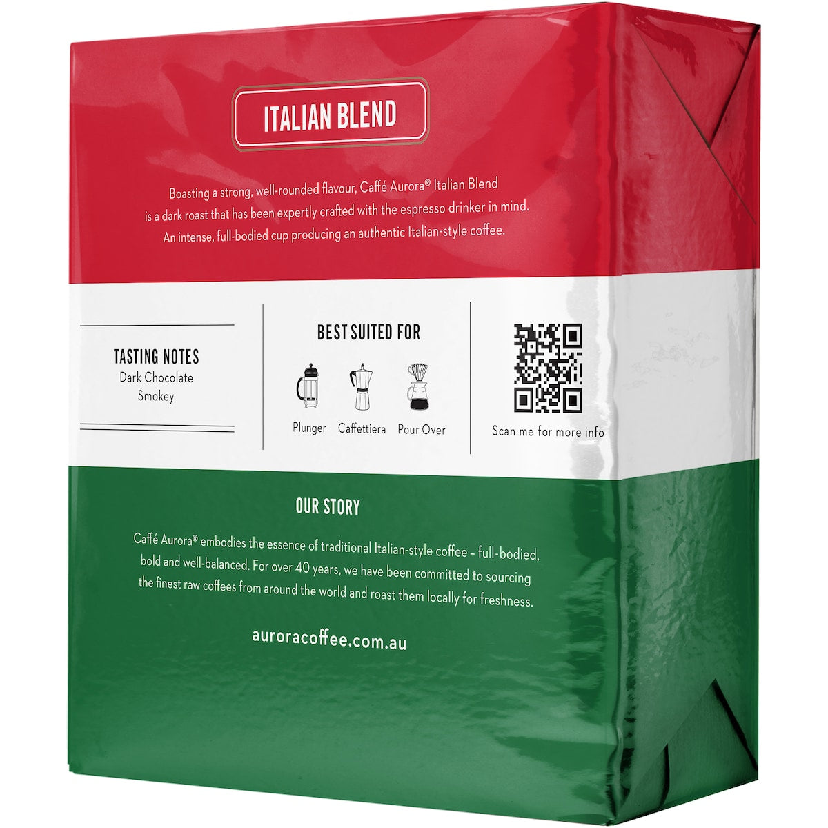 Caffe Aurora Ground Coffee Italian Blend 1kg