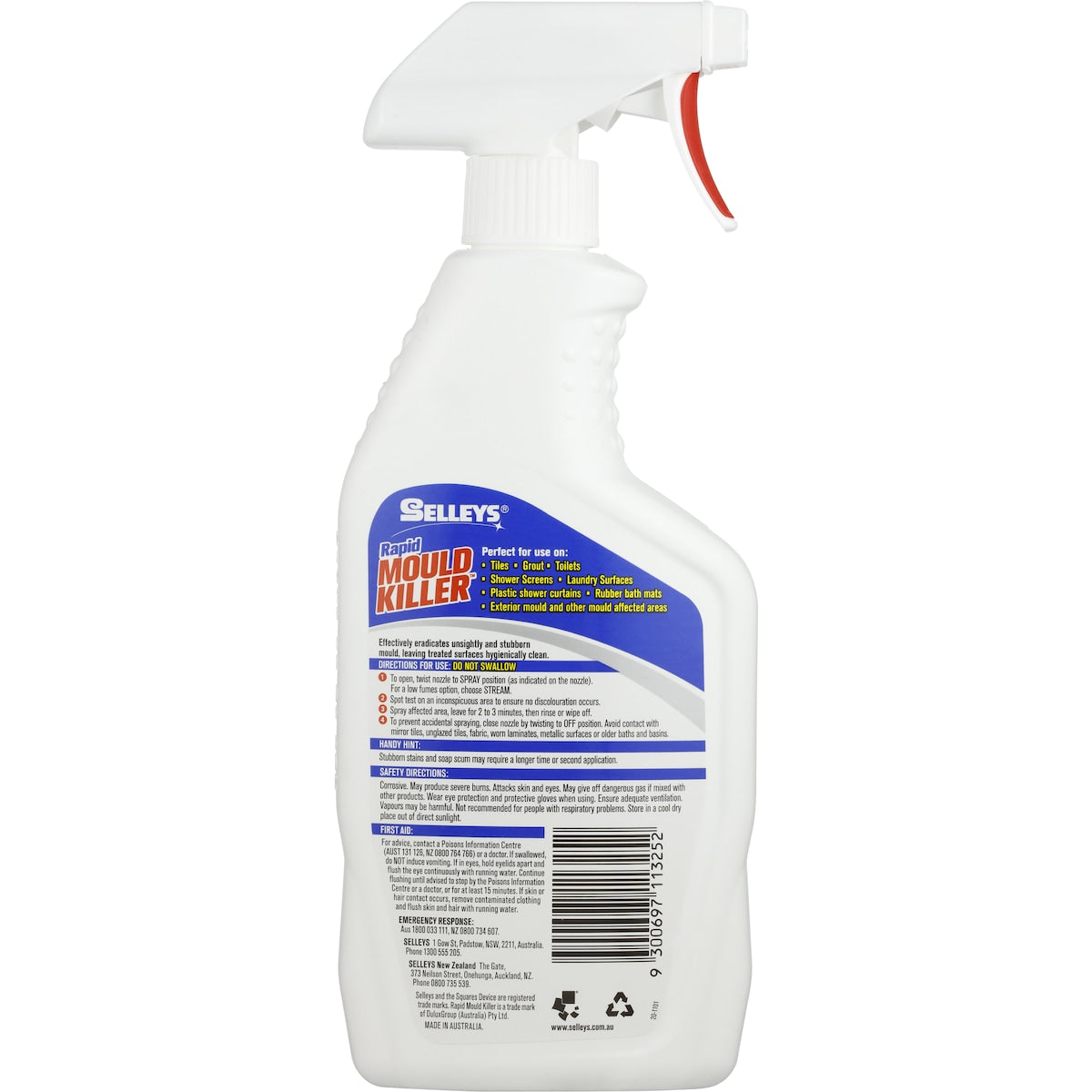 Selleys Bathroom Cleaner Rapid Mould Killer Trigger 500ml