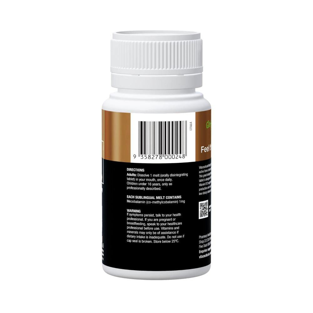 Vitaceuticals Activated Methyl B12 60 Melts - 60 Pack