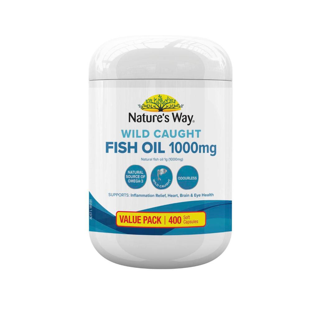 Nature's Way Wild Caught Fish Oil 1000mg - 400 Pack