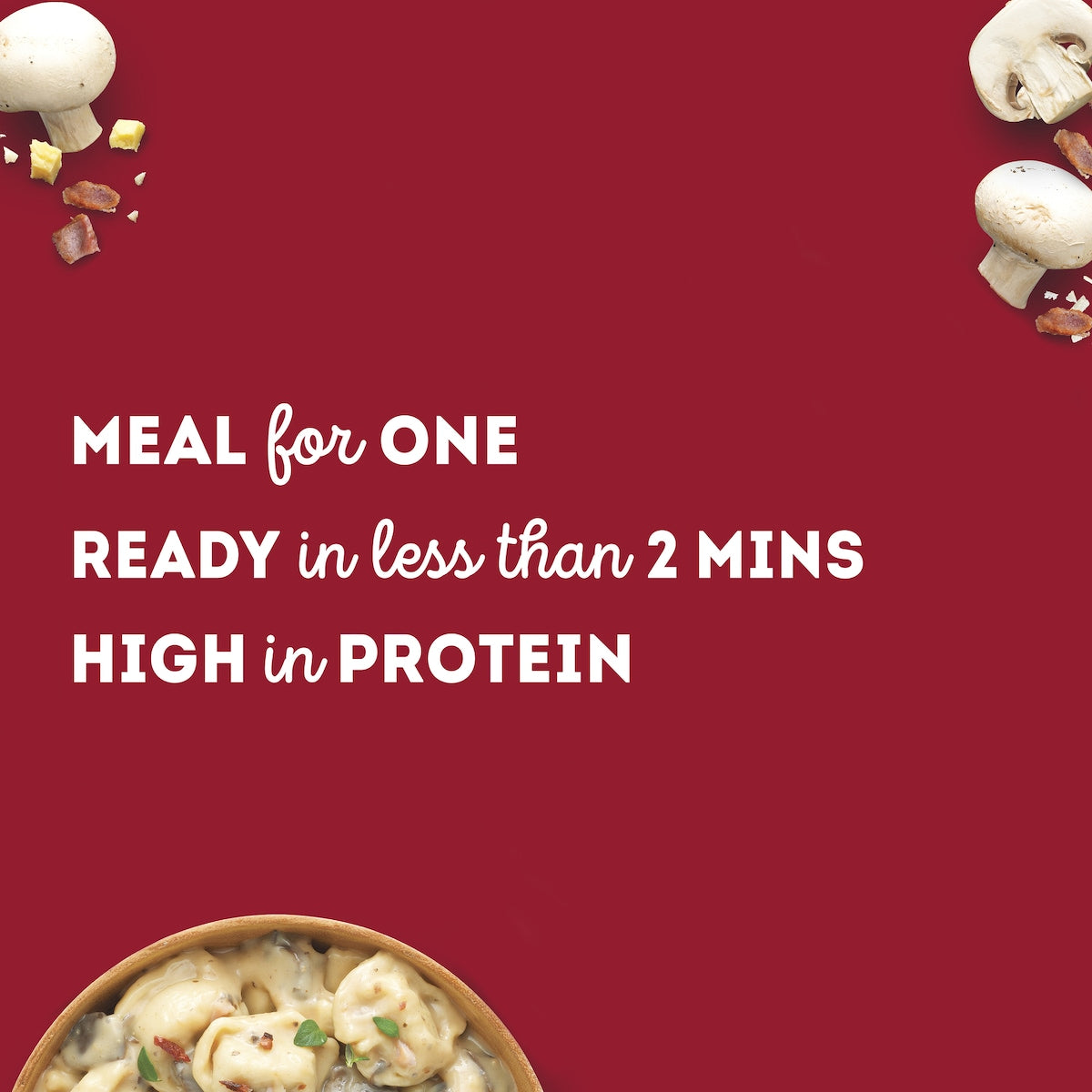 Heinz Tortellini Three Cheese Pasta With Creamy Mushroom & Bacon 350g